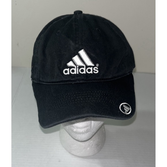 Adidas Baseball Cap Kids OS Black White Logo Sports Gym - Picture 1 of 7